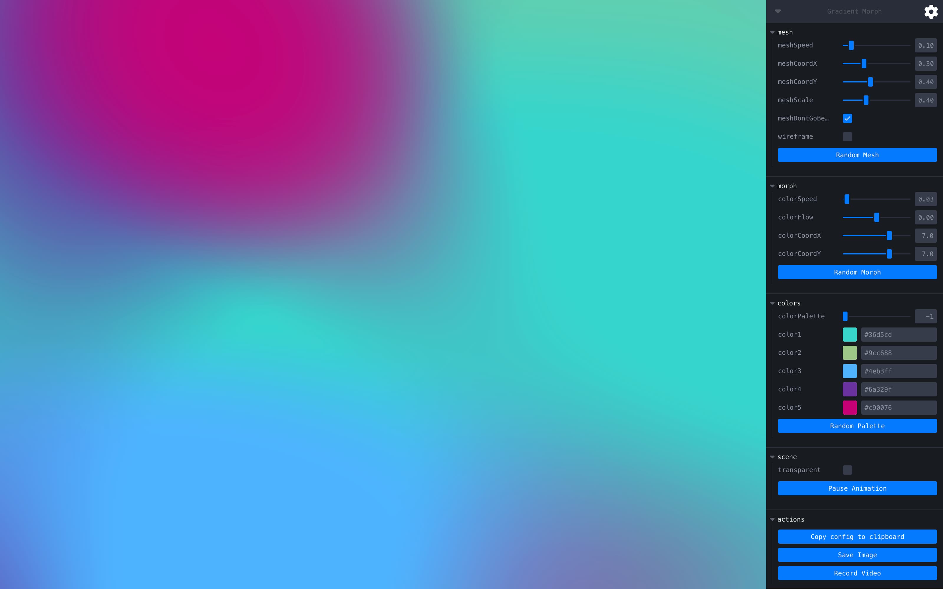 Gradient Morph App